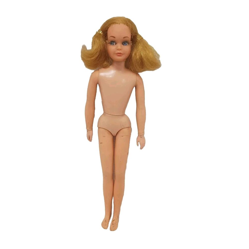 Skipper Barbie Doll‎ 1969 Mattel Beautiful Rooted EYELASHES ~Pretty w flaws VNTG